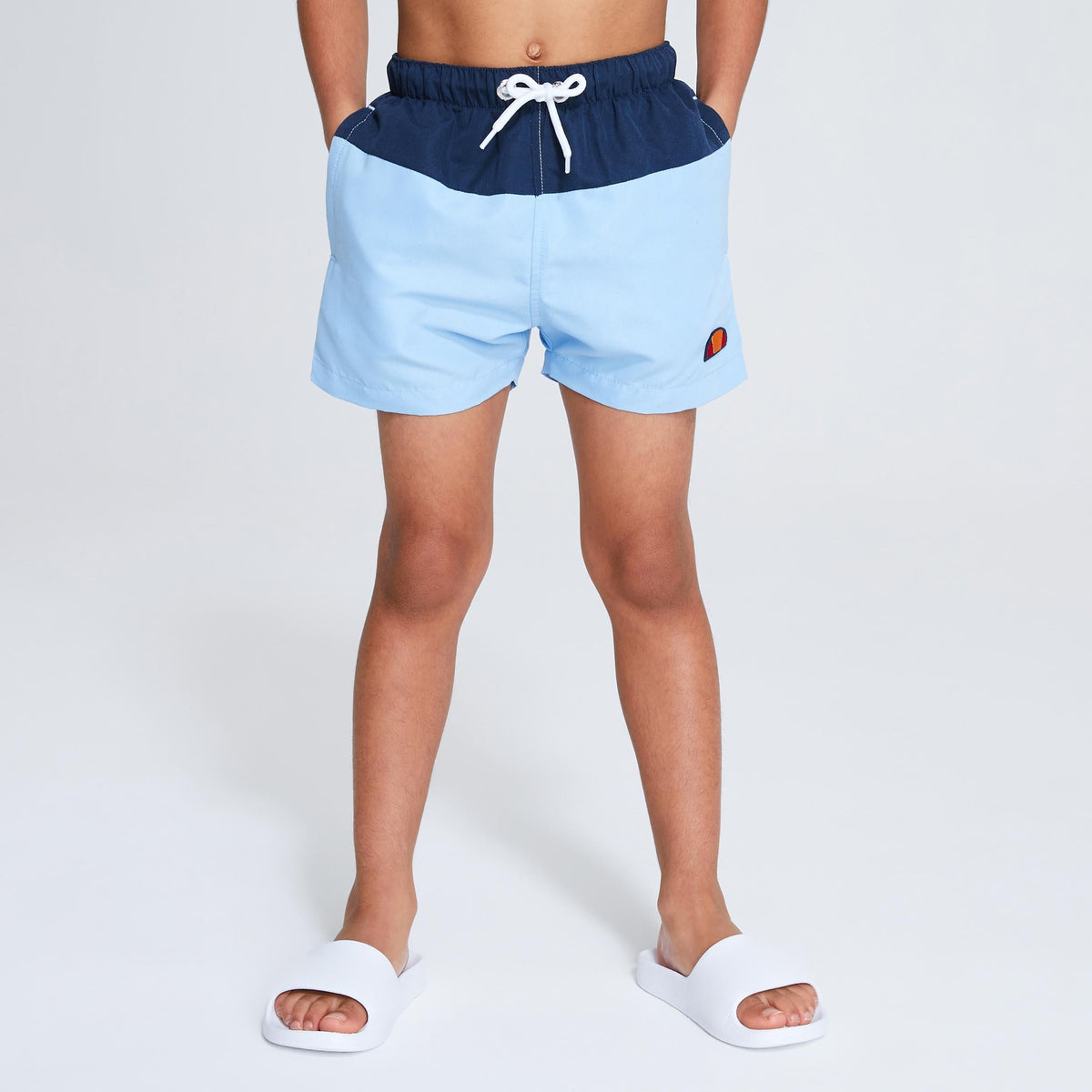 Детски бански шорти Ellesse Wavias светлосиньо — изглед отпред